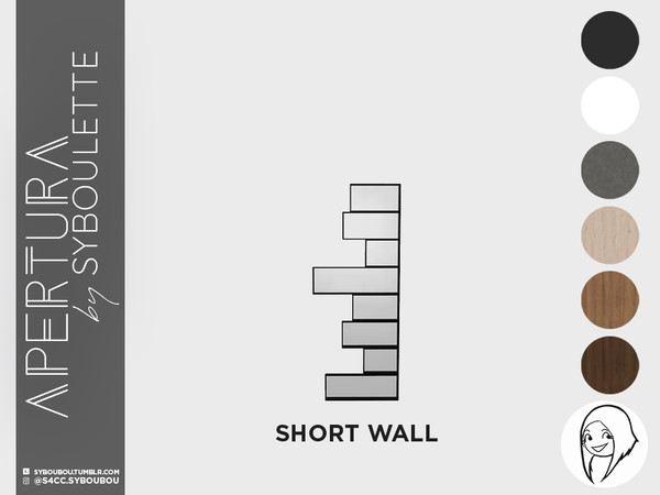Sims 4 — Apertura set - Displaced rectangle window (short left) by Syboubou — This window will give an extra