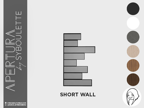 Sims 4 — Apertura set - Displaced rectangle window (short right) by Syboubou — This window will give an extra