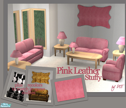 Sims 2 — Pink Leather by DOT — Pink Leather Sim 2 by DOT of The Sims Resource.