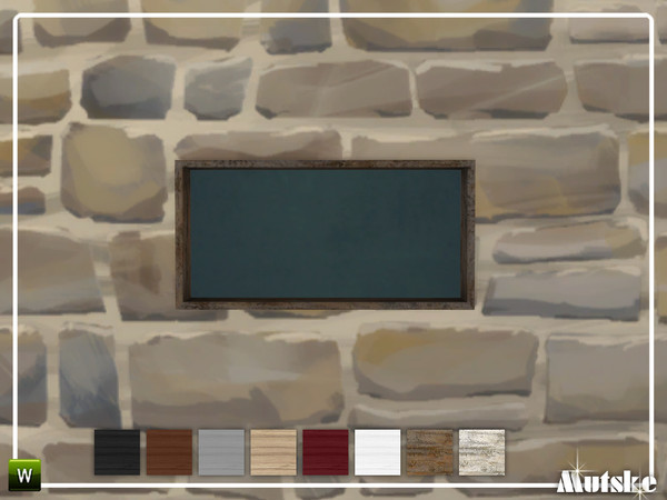 Sims 4 — Roomdivider 2.0 Rectangular 1x0,5 by Mutske — This roomdivider is part of the Roomdivider 2.0 construstionset.