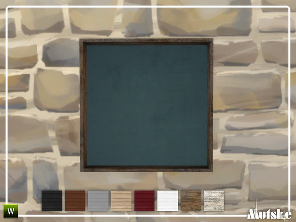Sims 4 — Roomdivider 2.0 Rectangular 1x1 by Mutske — This roomdivider is part of the Roomdivider 2.0 construstionset.