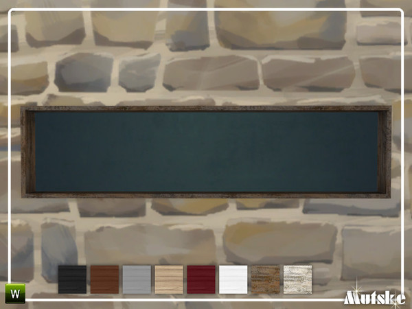 Sims 4 — Roomdivider 2.0 Rectangular 2x0,5 by Mutske — This roomdivider is part of the Roomdivider 2.0 construstionset.