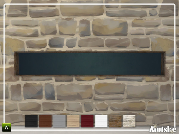 Sims 4 — Roomdivider 2.0 Rectangular 3x0,5 by Mutske — This roomdivider is part of the Roomdivider 2.0 construstionset.