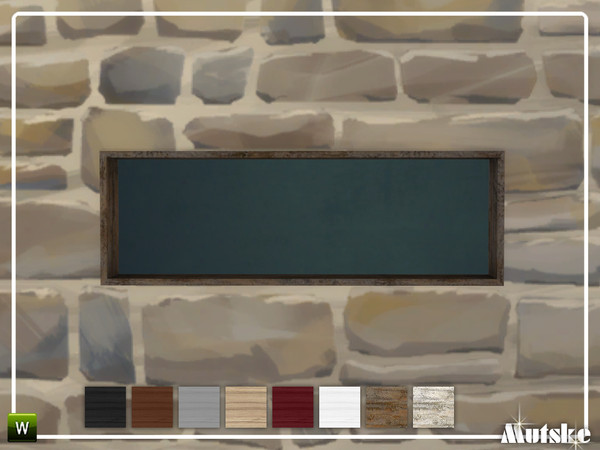 Sims 4 — Roomdivider 2.0 Rectangular 1,5x0,5 by Mutske — This roomdivider is part of the Roomdivider 2.0 construstionset.