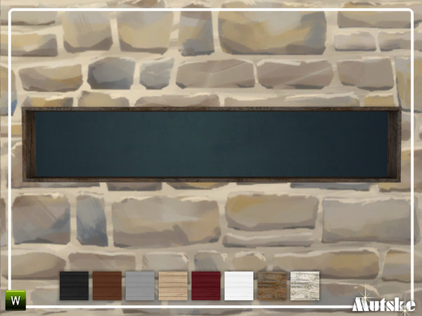 Sims 4 — Roomdivider 2.0 Rectangular 2,5x0,5 by Mutske — This roomdivider is part of the Roomdivider 2.0 construstionset.