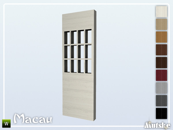 Sims 4 — Macau Roomdivider Bashu by Mutske — This roomdivider is part of the Macau Contructionset. Made by Mutske@TSR. 