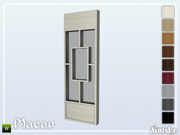 Sims 4 — Macau Window Puwan by Mutske — This window is part of the Macau Contructionset. Made by Mutske@TSR.
