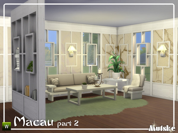 Sims 4 — Macau Construction Part 2 by Mutske — These type of windows, roomdividers and wallpanels are based on oriental