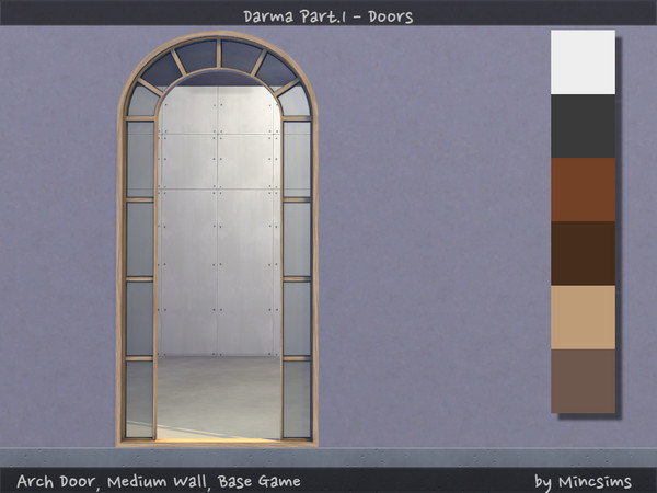 Sims 4 — Darma Arch by Mincsims — for Medium wall 6 swatches