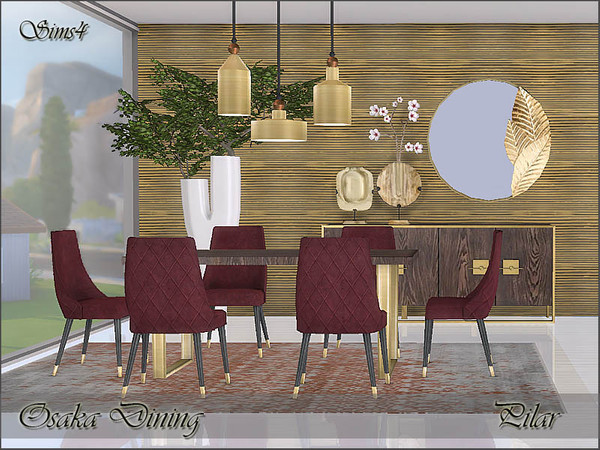 Sims 4 — Osaka Dining by Pilar — Timeless elegance with an oriental touch