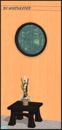 Sims 2 — Tokyo 1t round window diag by Windkeeper — Diagonal version of Tokyo 1t round window. Requires that file to