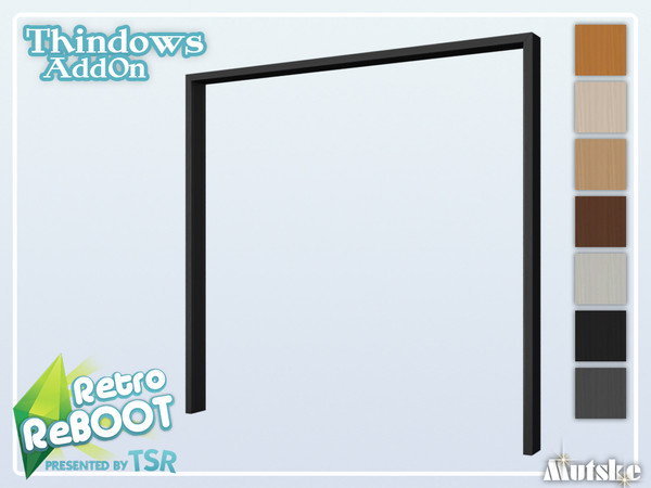 Sims 4 — RetroReBOOT Thindows AddOn Arch 3x1 by Mutske — This arch is part of the RetroReBOOT Thindows AddOn