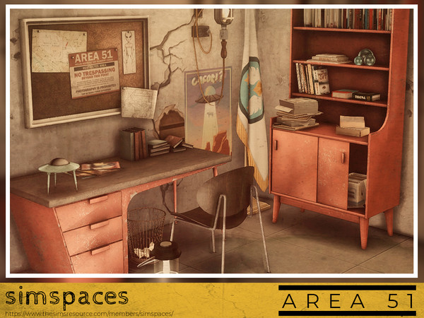 Sims 4 — Area 51 office set by simspaces — You've read the news and you've heard their public announcements. Now you're