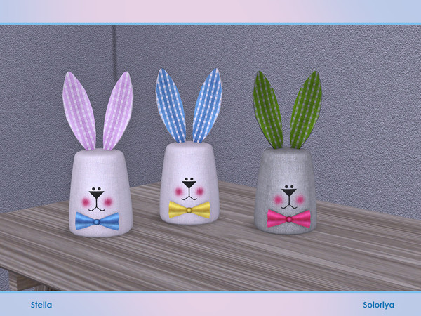 Sims 4 — Stella. Bunny Boy by soloriya — Bunny boy Part of Stella set. 3 color variations. Category: Decorative -