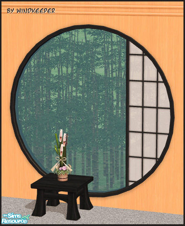 Sims 2 — Tokyo 3t round side scrn window diag by Windkeeper — Diagonal version of Tokyo 3t round side screen window.
