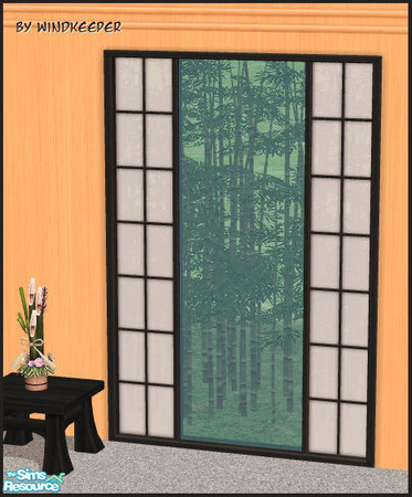 Sims 2 — Tokyo main window by Windkeeper — <strong>- MASTER MESH -</strong> Tokyo main window. Comes in black wood and