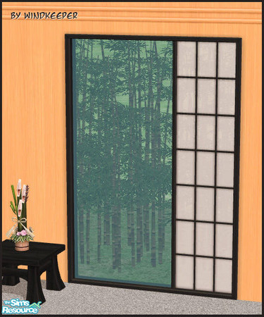 Sims 2 — Tokyo 2t side screen window by Windkeeper — Linked to Tokyo main window for colors. Requires that file to work.