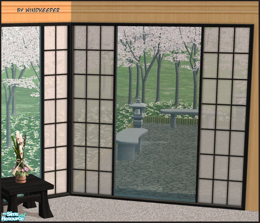Sims 2 — Tokyo main window diag by Windkeeper — Diagonal version of Tokyo main window. Requires that file to work.