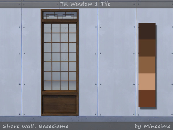 Sims 4 — TK Window 1T by Mincsims — 5 swatches for short wall