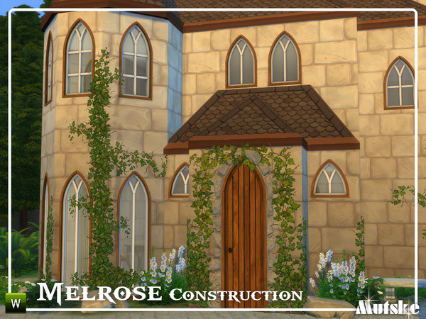 Sims 4 — Melrose Construction Part 3 by Mutske — These type of windows and doors are based on Gothic influences, but you