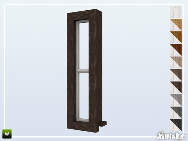Sims 4 — Shingle Window Counter No Frame Fixed Small by Mutske — Part of the construtionset Shingle. Made by Mutske@TSR. 