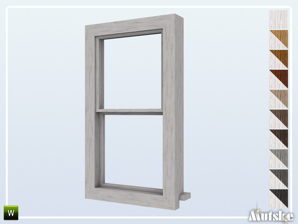 Sims 4 — Shingle Window Counter No Frame 1x1 by Mutske — Part of the construtionset Shingle. Made by Mutske@TSR. 