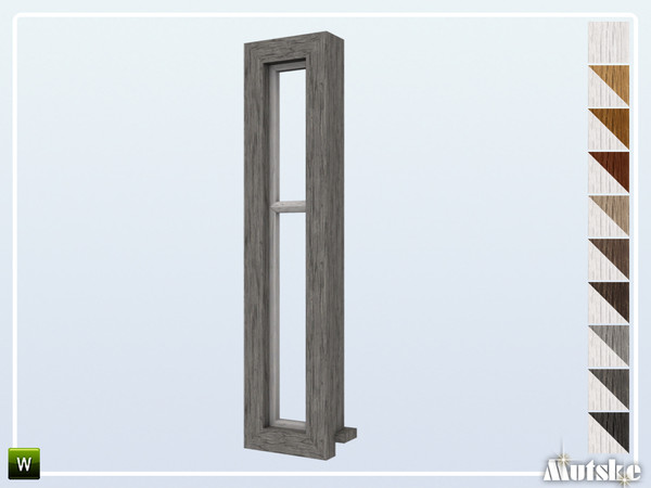 Sims 4 — Shingle Window Middle No Frame Fixed Small by Mutske — Part of the construtionset Shingle. Made by Mutske@TSR. 