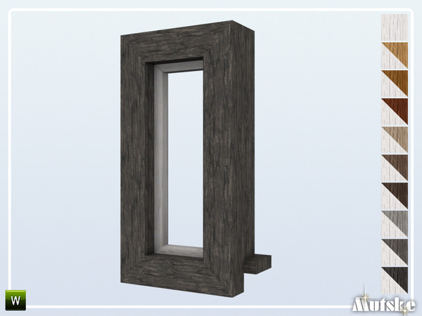 Sims 4 — Shingle Window Privat No Frame Fixed Small by Mutske — Part of the construtionset Shingle. Made by Mutske@TSR. 