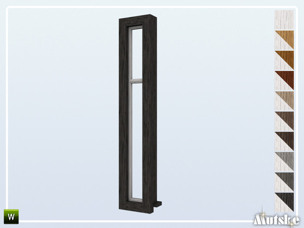 Sims 4 — Shingle Window Tall No Frame Fixed Small by Mutske — Part of the construtionset Shingle. Made by Mutske@TSR. 