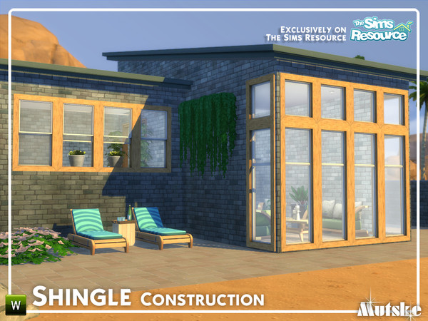 Sims 4 — Shingle Construction Part 2 by Mutske — The Shingle style is distinctly American and traces its beginnings to