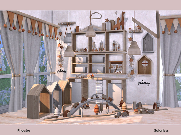 Sims 4 — Phoebe by soloriya — A set of miscellaneous furniture for your houses. Includes 10 objects: --three lights,