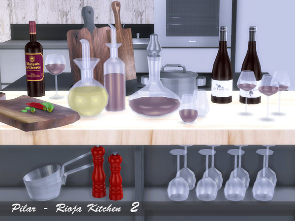 Sims 4 — Rioja Kitchen 2 by Pilar — Scents of my land 