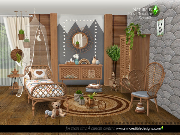 Sims 4 — Naturalis Kids room by SIMcredible! — So, the cuteness goes on and on. Bringing the kids and toddlers room for