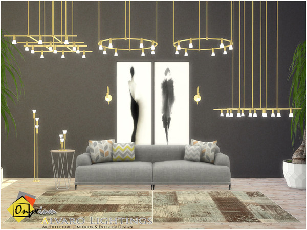 Sims 4 — Alvaro Lightings by Onyxium — Onyxium@TSR Design Workshop Lighting Collection | Belong To The 2021 Year
