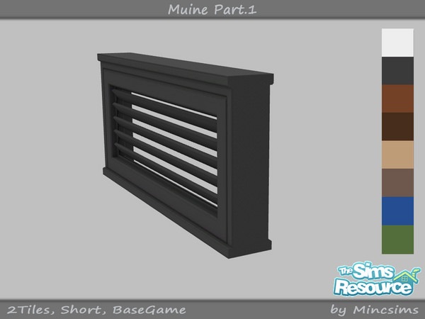 Sims 4 — Muine Window 2T Short Close by Mincsims — a part of Muine Set 8 swatches