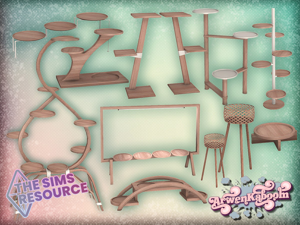 Sims 4 — Verdant by ArwenKaboom — Hello simmers! This new set is all about plants having their special place in simmie's