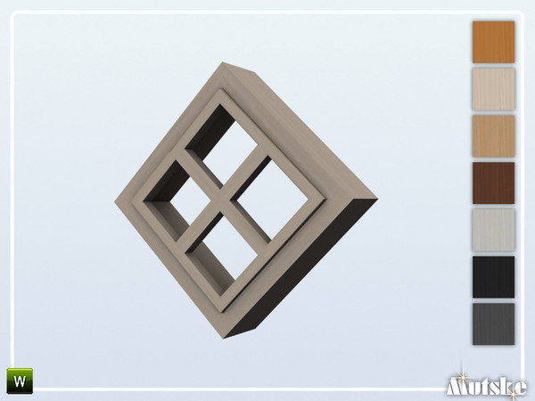 Sims 4 — Swindon Window Privat Small Tilted 1x1 by Mutske — This window is part of the Swindon Construstionset. Made by