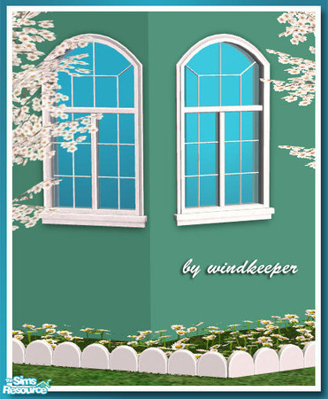 Sims 2 — LC Short Window by Windkeeper — Lafenetre Classic Short Window. linked to Maxis tall Lafenetre window for