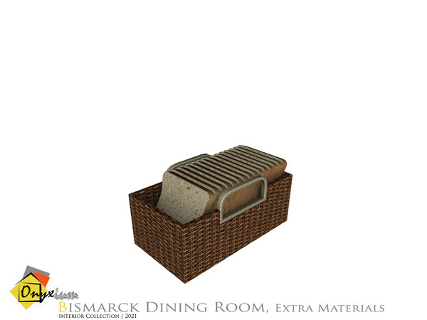 Sims 4 — Bismarck Bread Basket by Onyxium — Onyxium@TSR Design Workshop Dining Room Collection | Belong To The 2021 Year