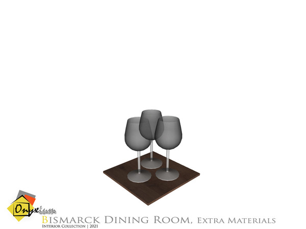 Sims 4 — Bismarck Wine Glasses by Onyxium — Onyxium@TSR Design Workshop Dining Room Collection | Belong To The 2021 Year