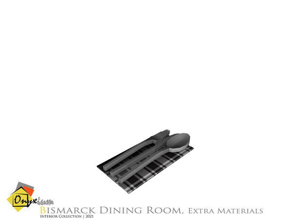 Sims 4 — Bismarck Handkerchief And Cutlery by Onyxium — Onyxium@TSR Design Workshop Dining Room Collection | Belong To