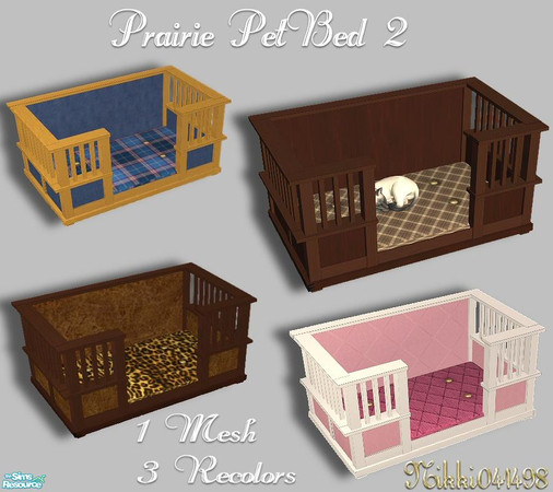 Sims 2 — Prairie PetBed 2 Set by Nikki041498 — Your pet will appreciate having as nice a bed as you have. Crafted in the