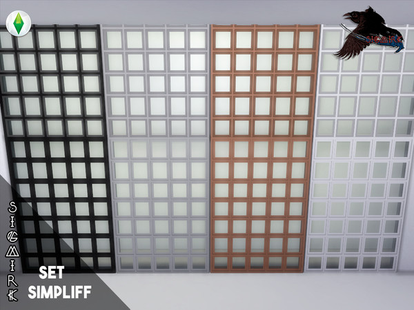 Sims 4 — Simpliff Grid Window by Sigmirk — A "simple" type-grid window. > 8 Colors Build Mode > Category: