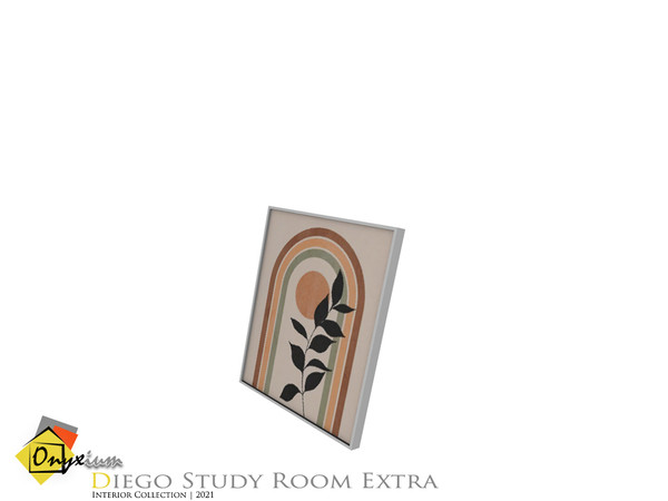 Sims 4 — Diego Painting Frame by Onyxium — Onyxium@TSR Design Workshop Study Room Collection | Belong To The 2021 Year