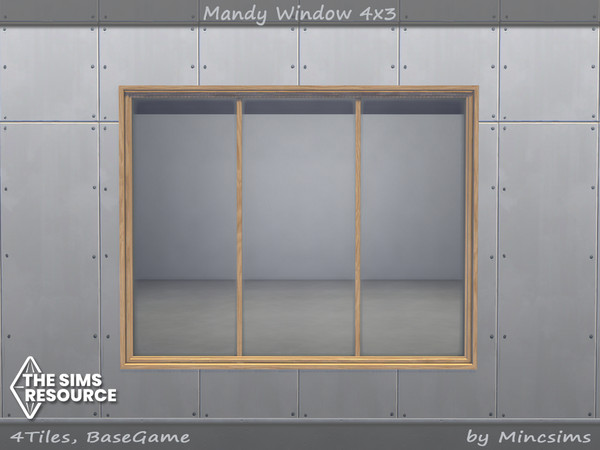 Sims 4 — Mandy Window 4x3 by Mincsims — Basegame Compatible. 8 swatches