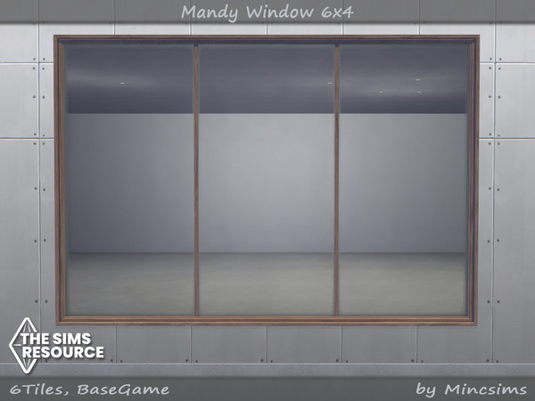 Sims 4 — Mandy Window 6x4 by Mincsims — Basegame Compatible. 8 swatches