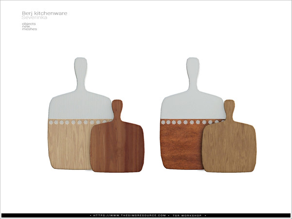 Sims 4 — Berj kitchenware - cutting boards v1 by Severinka_ — Cutting boards v1 From the set 'Berj kitchenware' Build /