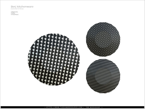Sims 4 — Berj kitchenware - plate by Severinka_ — Plate From the set 'Berj kitchenware' Build / Buy category: Decor /