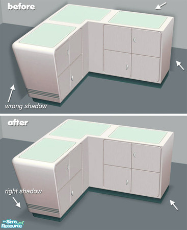 Sims 2 — Atomic commercial counter shadow fix by Windkeeper — This package fixes the shadow problem of the original Maxis