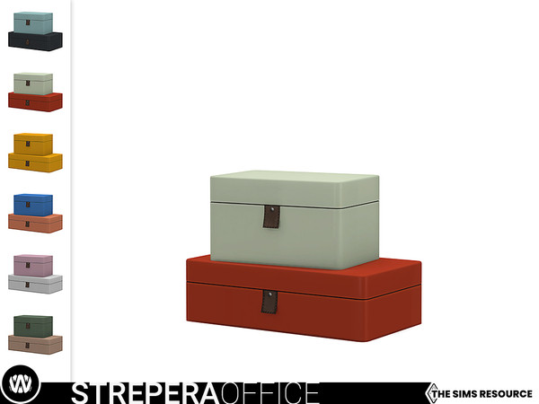 Sims 4 — Strepera Storage Boxes by wondymoon — - Strepera Office - Storage Boxes - Wondymoon|TSR - Creations'2021